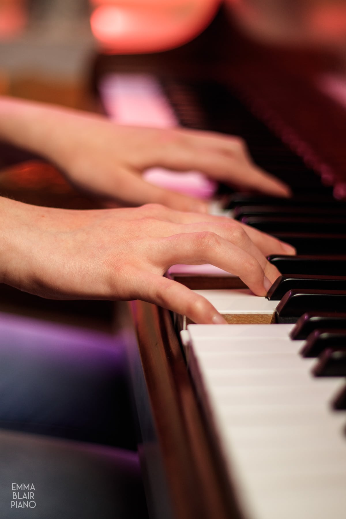 person playing the piano